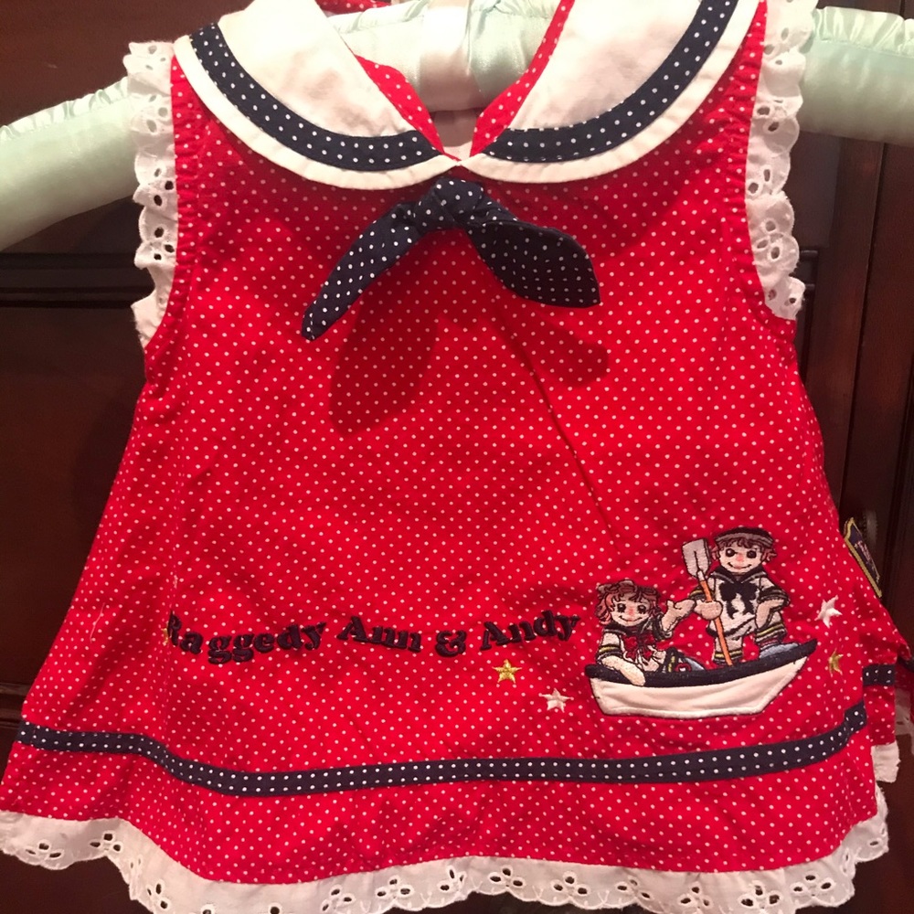 Vintage Baby Dress Raggedy Ann and Andy